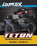 Предварительный просмотр 1 страницы LaTrax TETON Owner'S Manual