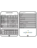 Preview for 3 page of Latronics DC-1230 Instruction Manual