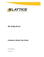 Lattice Semiconductor ASC Bridge Board User Manual preview