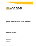 Preview for 1 page of Lattice Semiconductor CrossLink-NX ISP Demo Quick Start Manual