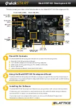 Preview for 1 page of Lattice Semiconductor MachXO5T-NX Quick Start