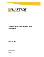 Предварительный просмотр 1 страницы Lattice Semiconductor OpenLDI/FPD-LINK/LVDS User Manual