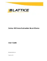 Lattice Certus-NX User Manual предпросмотр