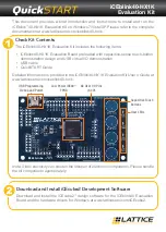 Lattice iCEblink40-HX1K Quick Start предпросмотр