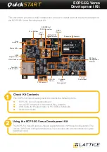 Предварительный просмотр 1 страницы Lattice Versa ECP5-5G Quick Start