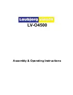 Laubjerg vinsch LV-O4500 Series Assembly & Operating Instructions preview