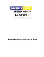 Laubjerg vinsch LV-O9500-Q Assembly & Operating Instructions preview