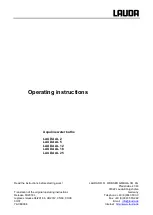 Preview for 3 page of Lauda AL 12 Operating Instructions Manual