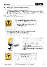 Preview for 21 page of Lauda E 4 G Operating Instructions Manual