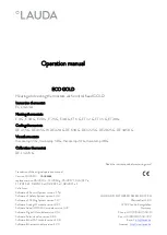 Предварительный просмотр 3 страницы Lauda ECO GOLD Operation Manual