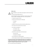 Preview for 3 page of Lauda Ecoline RE 320 Operating Instructions Manual