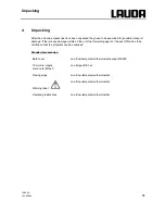 Preview for 17 page of Lauda Ecoline RE 320 Operating Instructions Manual