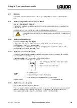 Предварительный просмотр 19 страницы Lauda Integral T 1200 Operating Instructions Manual