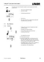 Предварительный просмотр 31 страницы Lauda Integral T 1200 Operating Instructions Manual