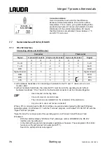 Предварительный просмотр 76 страницы Lauda Integral T 1200 Operating Instructions Manual