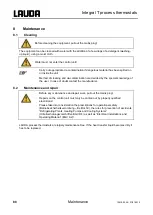 Предварительный просмотр 88 страницы Lauda Integral T 1200 Operating Instructions Manual