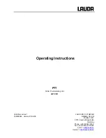 Lauda LMTZ 831 Operating Instructions Manual preview