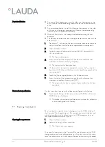 Предварительный просмотр 39 страницы Lauda LRT 923 Operation Manual