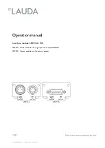 Lauda LRZ 914 Operation Manual preview