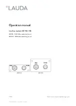 Lauda LRZ 918 Operation Manual предпросмотр