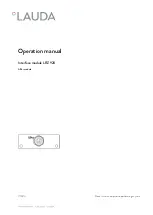 Lauda LRZ 920 Operation Manual preview