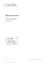 Preview for 1 page of Lauda LRZ 921 Operation Manual