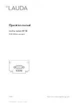 Lauda LRZ 926 Operation Manual предпросмотр