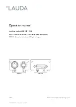 Lauda LRZ 927 Operation Manual предпросмотр