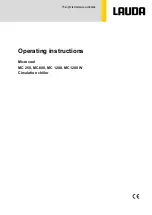 Lauda MC 1200 Operating Instructions Manual preview