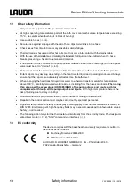 Preview for 10 page of Lauda PROLINE Edition X P 12 C Operating Instructions Manual