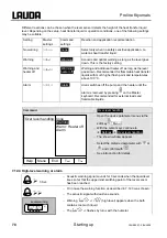 Preview for 78 page of Lauda PROLINE Kryomats Series Operating Instructions Manual