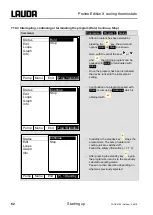 Preview for 62 page of Lauda Proline RP 1290 C Operating Instructions Manual