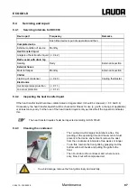 Preview for 87 page of Lauda RE 1050 G Operating Instructions Manual