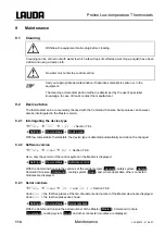 Preview for 114 page of Lauda RP 1290 Operating Instructions Manual