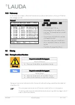 Preview for 111 page of Lauda RP 4050 C Operation Manual