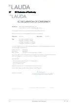 Предварительный просмотр 41 страницы Lauda VF 20040 C Operating Instructions Manual