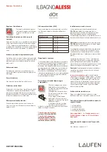 Preview for 5 page of Laufen IL BAGNO ALESSI dOt 2.3090.1 Mounting Instructions