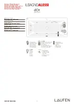 Preview for 11 page of Laufen IL BAGNO ALESSI dOt 2.3090.1 Mounting Instructions