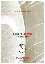 Предварительный просмотр 1 страницы Laufen Il bagno Alessi Installation Instruction