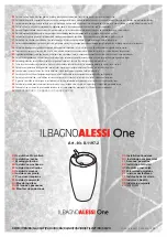 Preview for 1 page of Laufen ILBAGNOALESSI One 8.1197.2 Installation Manual