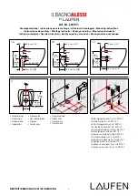 Preview for 2 page of Laufen ILBAGNOALESSI ONE 82197.1 Fitting Instructions Manual