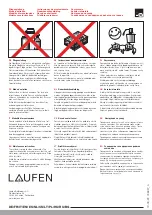 Предварительный просмотр 6 страницы Laufen LAURIN HF500730100000 Manual