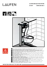 Laufen LIS CW1 Installation Manual предпросмотр