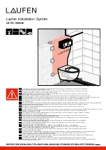 Laufen LIS TW1 Assembly And Installation Manual preview