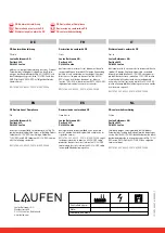 Preview for 12 page of Laufen PALOMBA 2.4580.2. User Manual