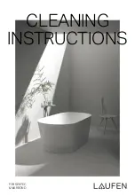 Laufen SENTEC Cleaning Instructions Manual preview