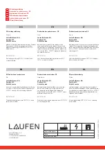 Preview for 8 page of Laufen SONAR 2.2034.7.000.000.1 Instructions Manual