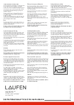 Preview for 2 page of Laufen SONAR 2.9334.0 Cleaning And Care