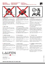 Предварительный просмотр 8 страницы Laufen The New Classic HF900524100000 Manual