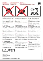 Предварительный просмотр 8 страницы Laufen TWINPLUS HF905451100000 Quick Start Manual